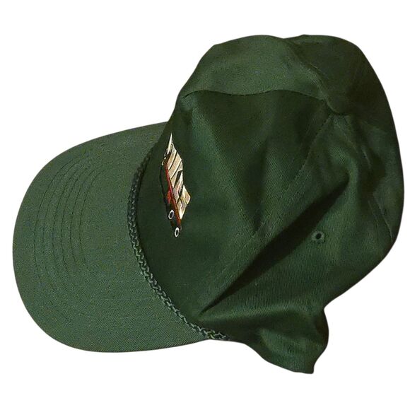 Vintage 90's Fikes Truck Line Snapback Freight Trucking Green - Picture 3 of 7